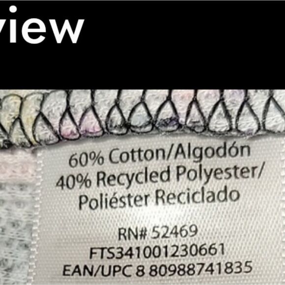 Terry & Sky Women’s Plus Size Long Sleeve Henley Thermal Waffle Tee 1x Floral - Picture 7 of 9